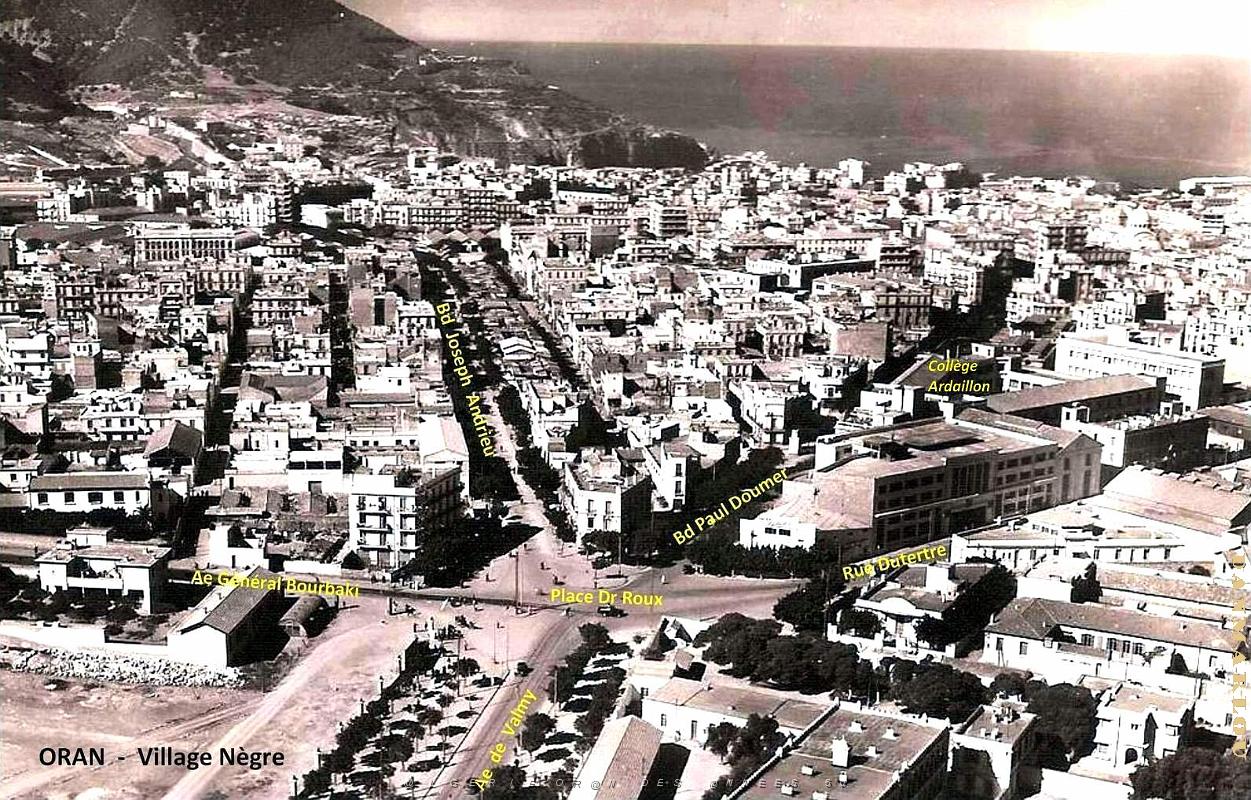 Oran - Vue generale- Village Negre au premier plan.jpg